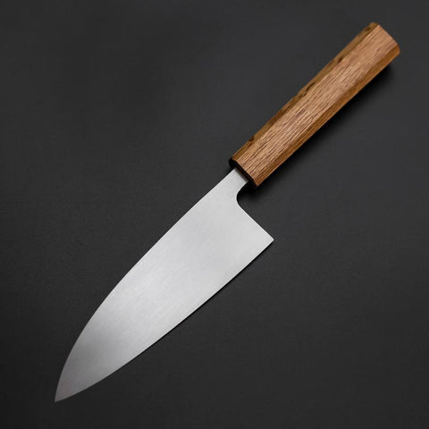 Deba SK-Stahl Kasumi Eichenholz Griff 150mm-[Musashi]-[Japan-Küchenmesser]
