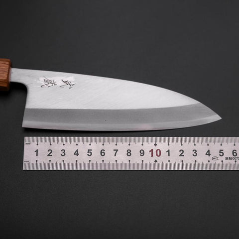Deba SK-Stahl Kasumi Eichenholz Griff 150mm-[Musashi]-[Japan-Küchenmesser]