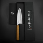 Deba SK-Stahl Kasumi Eichenholz Griff 150mm-[Musashi]-[Japan-Küchenmesser]
