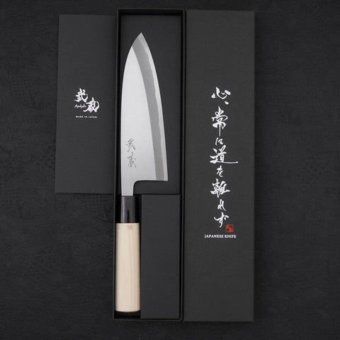 Deba SK-Stahl Kasumi Magnolienholz Griff 165mm-[Musashi]-[Japan-Küchenmesser]