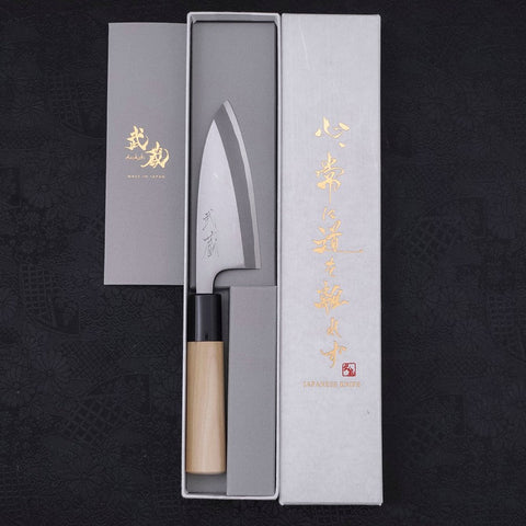 Deba SK Steel Kasumi Magnolia Handle 105mm-[Musashi]-[Japanese-Kitchen-Knives]