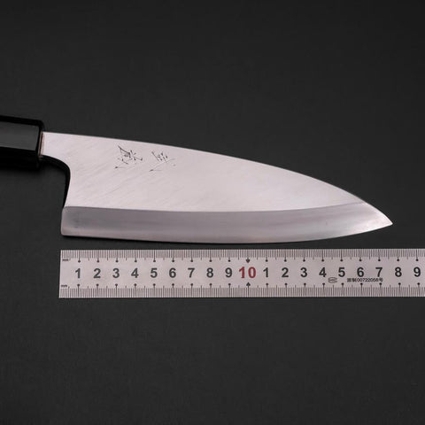 Deba Silver Steel #3 Kasumi Buffalo Magnolia Handle 180mm (7”)-[Musashi]-[Japan-Küchenmesser]