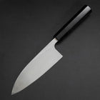 Deba Silver Steel #3 Kasumi Büffelhorn und Ebenholz Griff 165mm-[Musashi]-[Japan-Küchenmesser]