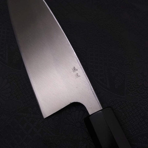 Deba Silver Steel #3, Kasumi Büffelhorn und Ebenholz Griff, 165mm-[Musashi]-[Japan-Küchenmesser]