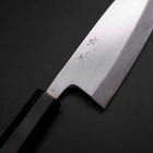 Deba Silver Steel #3 Kasumi Büffelhorn und Ebenholz Griff 165mm-[Musashi]-[Japan-Küchenmesser]