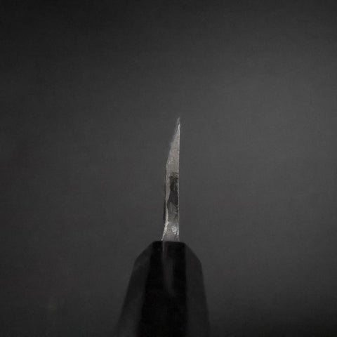 Deba Silver Steel #3 Kasumi Büffelhorn und Ebenholz Griff 165mm-[Musashi]-[Japan-Küchenmesser]