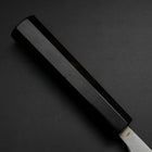 Deba Silver Steel #3 Kasumi Büffelhorn und Ebenholz Griff 165mm-[Musashi]-[Japan-Küchenmesser]