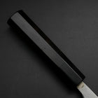 Deba Silver Steel #3 Kasumi Büffelhorn und Ebenholz Griff 165mm-[Musashi]-[Japan-Küchenmesser]