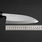 Deba Silver Steel #3 Kasumi Büffelhorn und Ebenholz Griff 165mm-[Musashi]-[Japan-Küchenmesser]