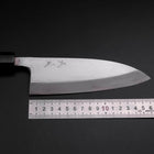 Deba Silver Steel #3 Kasumi Büffelhorn und Ebenholz Griff 165mm-[Musashi]-[Japan-Küchenmesser]