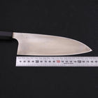 Deba Silver Steel #3 Kasumi Büffelhorn und Ebenholz Griff 180mm (Linkshändig)-[Musashi]-[Japan-Küchenmesser]