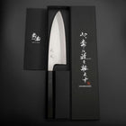 Deba Silver Steel #3 Kasumi Büffelhorn und Ebenholz Griff 180mm-[Musashi]-[Japan-Küchenmesser]