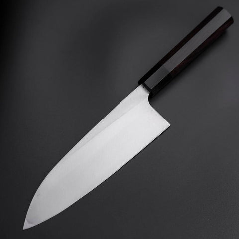 Deba Silver Steel #3 Kasumi Büffelhorn und Ebenholz Griff 210mm-[Musashi]-[Japan-Küchenmesser]