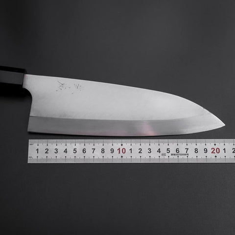 Deba Silver Steel #3 Kasumi Büffelhorn und Ebenholz Griff 210mm-[Musashi]-[Japan-Küchenmesser]