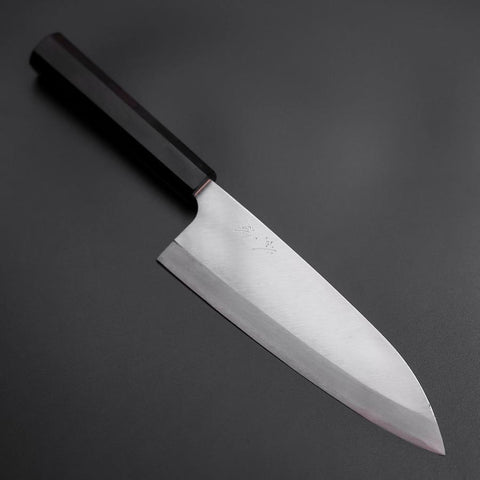 Deba Silver Steel #3 Kasumi Büffelhorn und Ebenholz Griff 210mm-[Musashi]-[Japan-Küchenmesser]