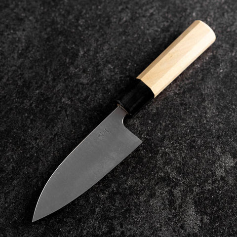 Deba Silver Steel #3 Kasumi Büffelhorn und Magnolienholz Griff 120mm-[Musashi]-[Japan-Küchenmesser]