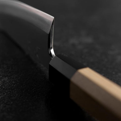 Deba Silver Steel #3 Kasumi Büffelhorn und Magnolienholz Griff 120mm-[Musashi]-[Japan-Küchenmesser]