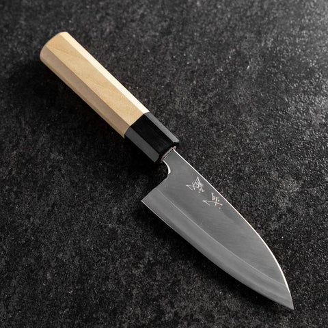 Deba Silver Steel #3 Kasumi Büffelhorn und Magnolienholz Griff 120mm-[Musashi]-[Japan-Küchenmesser]