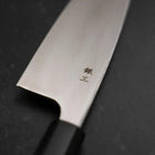 Deba Silver Steel #3 Kasumi Büffelhorn und Teak Griff 180mm-[Musashi]-[Japan-Küchenmesser]