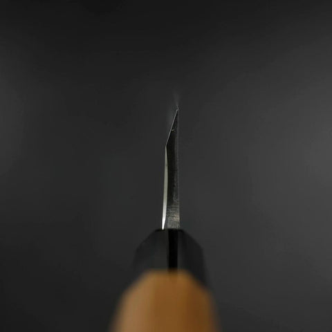 Deba Silver Steel #3 Kasumi Büffelhorn und Teak Griff 180mm-[Musashi]-[Japan-Küchenmesser]