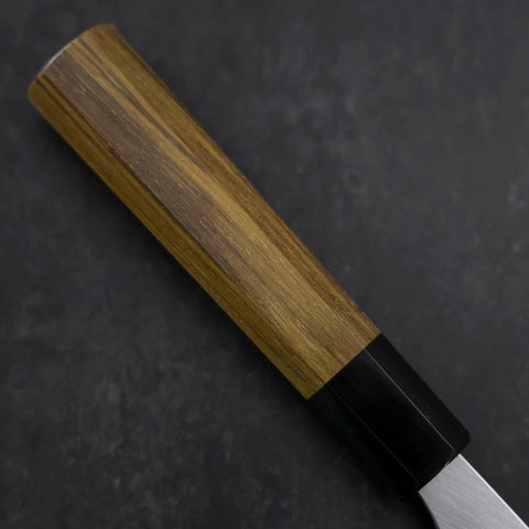 Deba Silver Steel #3 Kasumi Büffelhorn und Teak Griff 180mm-[Musashi]-[Japan-Küchenmesser]
