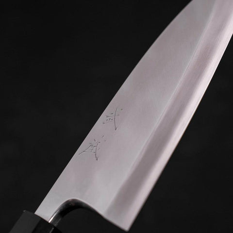 Deba Silver Steel #3 Kasumi Büffelhorn und Teakholz Griff 165mm-[Musashi]-[Japan-Küchenmesser]