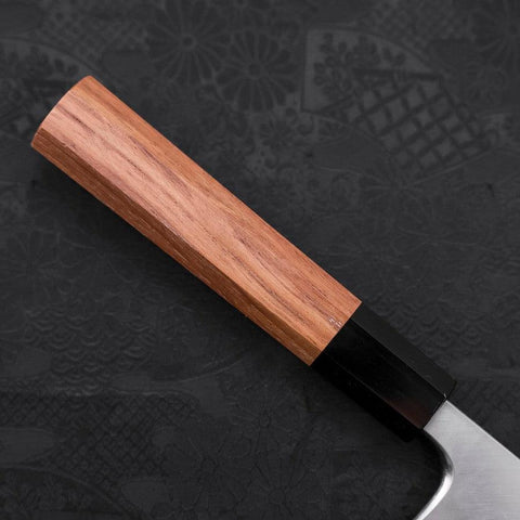 Deba Silver Steel #3 Kasumi Büffelhorn und Teakholz Griff 165mm-[Musashi]-[Japan-Küchenmesser]