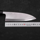 Deba Silver Steel #3 Kasumi Büffelhorn und Teakholz Griff 165mm-[Musashi]-[Japan-Küchenmesser]