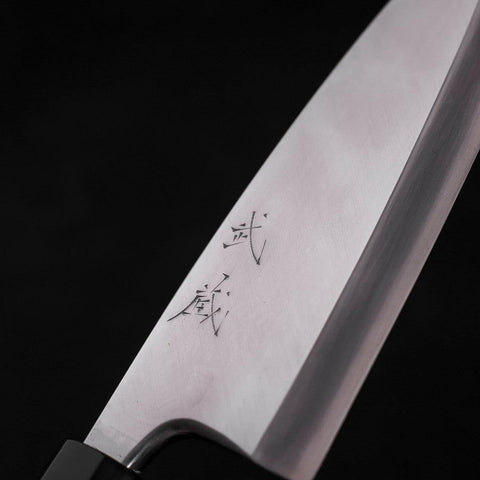 Deba Silver Steel #3 Kasumi Büffelhorn und Teakholz Griff 180mm-[Musashi]-[Japan-Küchenmesser]
