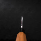 Deba Silver Steel #3 Kasumi Büffelhorn und Teakholz Griff 180mm-[Musashi]-[Japan-Küchenmesser]