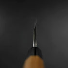 Deba Silver Steel #3 Kasumi Büffelhorn und Teakholz Griff 180mm-[Musashi]-[Japan-Küchenmesser]