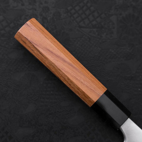 Deba Silver Steel #3 Kasumi Büffelhorn und Teakholz Griff 180mm-[Musashi]-[Japan-Küchenmesser]