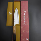 Deba Silver Steel #3 Kasumi Yaki Urushi Griff 180mm-[Musashi]-[Japan-Küchenmesser]