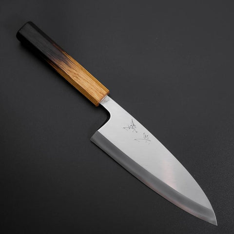 Deba Silver Steel #3 Kasumi Yaki Urushi Griff 180mm-[Musashi]-[Japan-Küchenmesser]