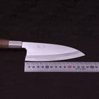 Deba Silver Steel #3 Walnussholz Griff 135mm-[Musashi]-[Japan-Küchenmesser]