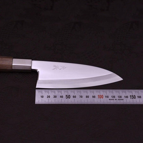 Deba Silver Steel #3 Walnussholz Griff 135mm-[Musashi]-[Japan-Küchenmesser]