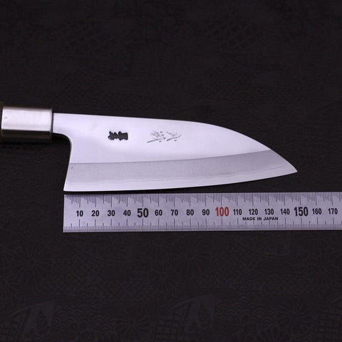 Deba Silver Steel #3 Walnussholz Griff 150mm-[Musashi]-[Japan-Küchenmesser]