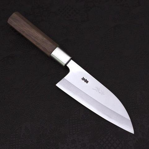 Deba Silver Steel #3 Walnussholz Griff 150mm-[Musashi]-[Japan-Küchenmesser]