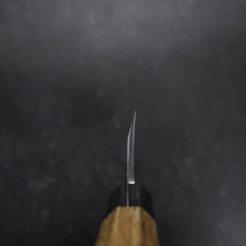 Deba VG-10 Damast Büffelhorn und Teakholz Griff 165mm-[Musashi]-[Japan-Küchenmesser]