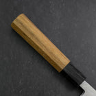 Deba VG-10 Damast Büffelhorn und Teakholz Griff 165mm-[Musashi]-[Japan-Küchenmesser]