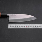 Deba VG-10 Damast Büffelhorn und Teakholz Griff 165mm-[Musashi]-[Japan-Küchenmesser]