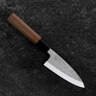 Deba VG-10 Nashiji Buffalo Walnut Handle 105mm (4.1”)-[Musashi]-[Japanese-Kitchen-Knives]