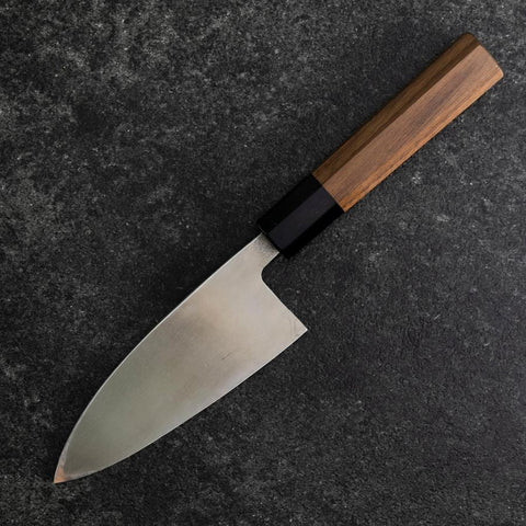 Deba VG-10 Nashiji Buffalo Walnut Handle 120mm (4.7”)-[Musashi]-[Japanese-Kitchen-Knives]