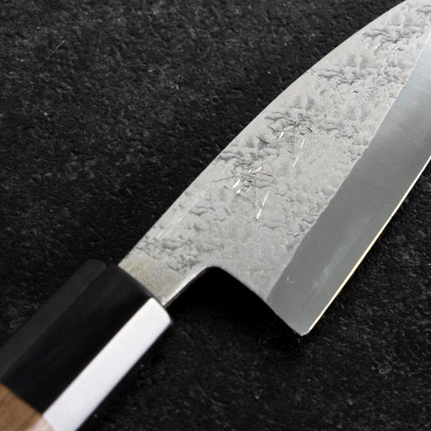 Deba VG-10 Nashiji Büffelhorn und Walnussholz Griff 90mm-[Musashi]-[Japan-Küchenmesser]
