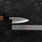 Deba VG-10 Nashiji Büffelhorn und Walnussholz Griff 90mm-[Musashi]-[Japan-Küchenmesser]