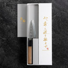 Deba VG-10 Nashiji Büffelhorn und Walnussholz Griff 90mm-[Musashi]-[Japan-Küchenmesser]