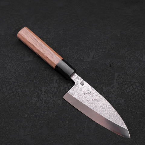 Deba VG-10 Nashiji Walnussholz Griff 120mm-[Musashi]-[Japan-Küchenmesser]