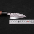 Deba VG-10 Nashiji Walnussholz Griff 90mm-[Musashi]-[Japan-Küchenmesser]
