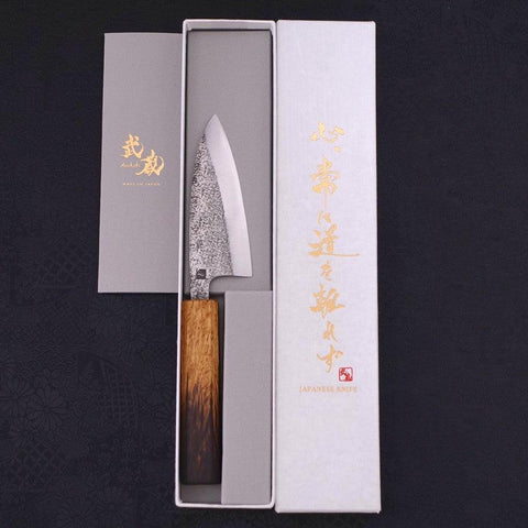 Deba VG-10 Nashiji Yaki-Urushi Handle 105mm (4.1”)-[Musashi]-[Japan-Küchenmesser]