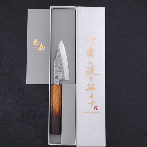 Deba VG-10 Nashiji Yaki-Urushi Handle 90mm (3.5”)-[Musashi]-[Japan-Küchenmesser]
